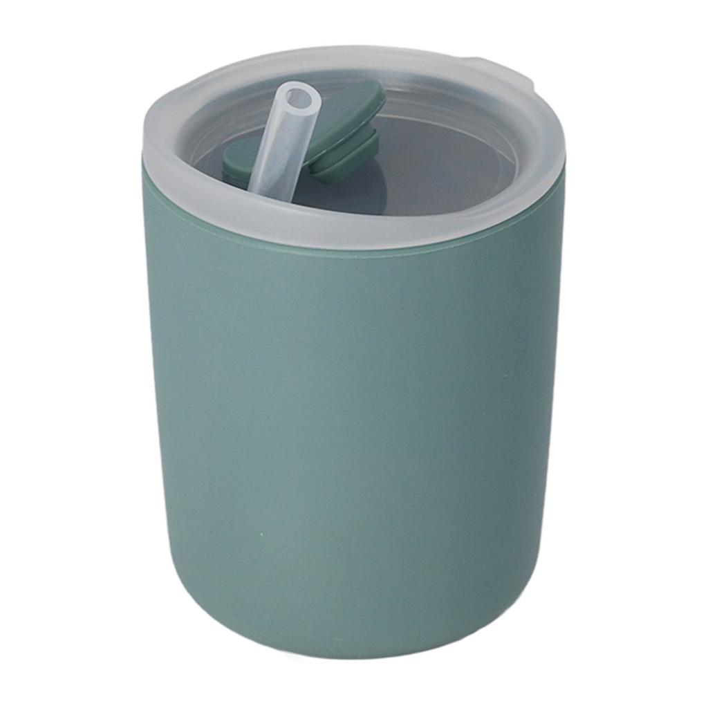 Baby-Trainingsbecher mit Strohdeckel, weicher Lernbecher, hautfreundlich, stabil, Baby-Übergangswerkzeug für