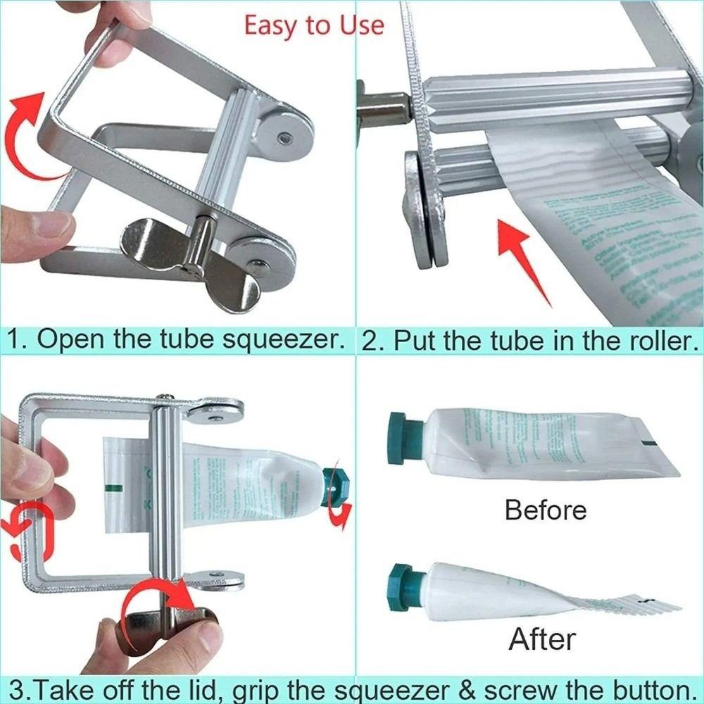Arbeitssparende Zahnpastatuben-Aufroller Manuell drehbarer Zahnpastaspender Ölfarbe