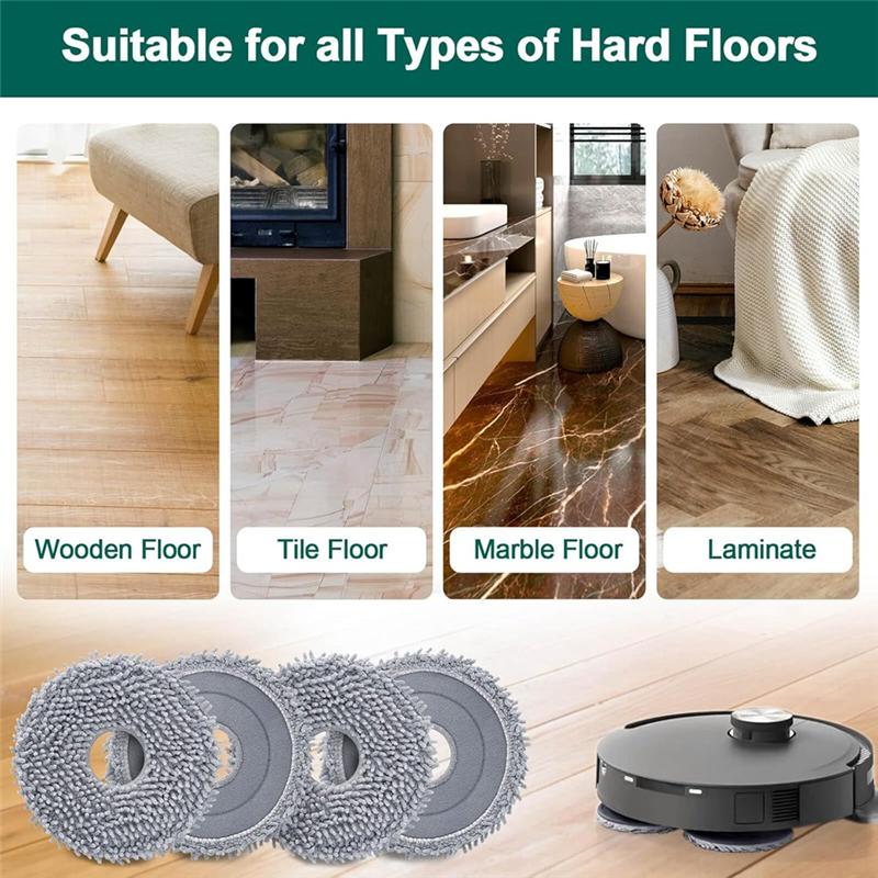 A65T-Mopppad für Roborock Q Revo, Qrevo Maxv, Qrevo S, Qrevo Pro, Qrevo Slim, P10, P10S, V20, P10S Pure, P20 Pro Staubsaugerzubehör