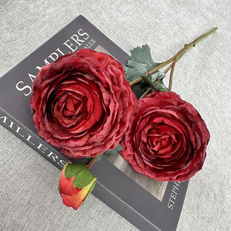 Fake Flower Garland With Silk Fabric For Wedding Decor And Photography Props