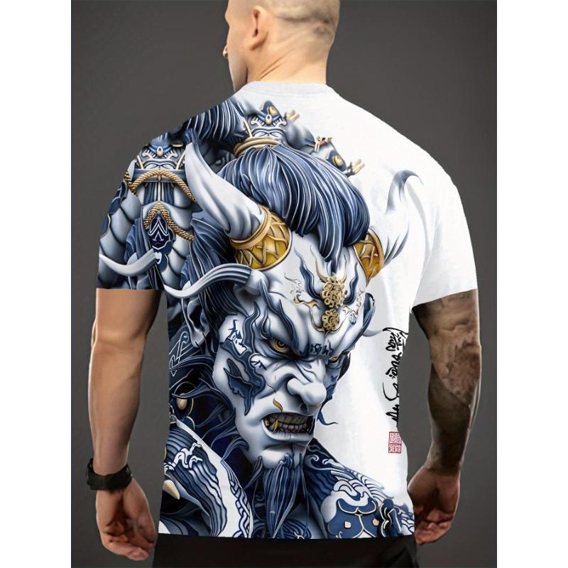 

Men S 3D Pretty Woman Print T-Shirt, Casual Crew Neck Short Sleeve T-Shirt with Anime Beauty Design, 4XL