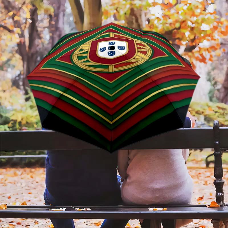 Portuguese Heritage Emblem Folding umbrella 8 paraphenoid bones Suitable for all seasons Umbrella Gift outdoor