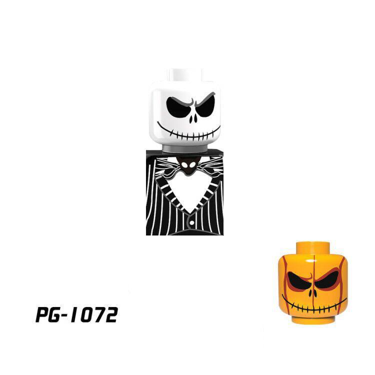 Classic Horror Series Figure Dolls Mini Building Blocks Set Halloween Dress-Up Role Play Collection Gift Toy