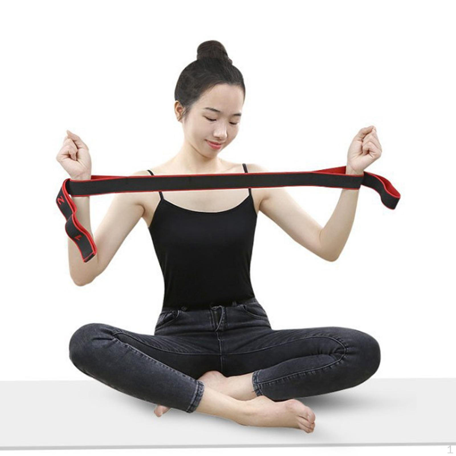 

Эластичный ремень, эластичная многофункциональная петля для йоги для упражнений по танцевальной гимнастике и красный