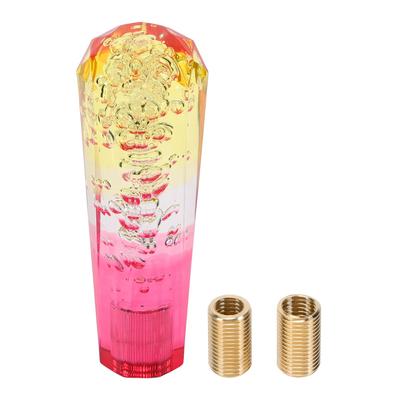 HOPESPANNER Diamond Tri-Color Chrystal Shift Knob Gear Shift Knob Acrylic Stick Shifter Lever Knob