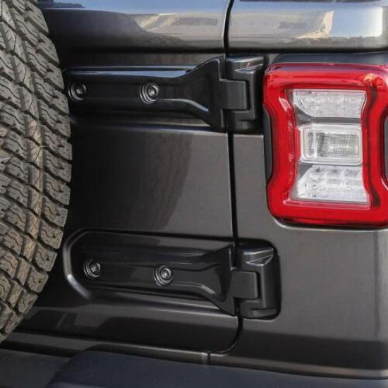 Rear Tailgate Door Hinge Decorative Cover Liftgate Trim for Jeep Wrangler JL 18+