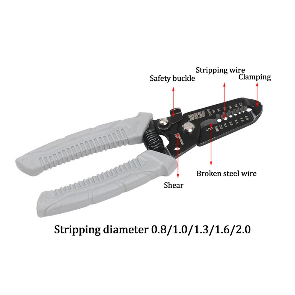 Multifunctional Wire Stripper & Crimping Pliers for Electricians - Optical Fiber Wire Pulling/Cutting Cable Pliers