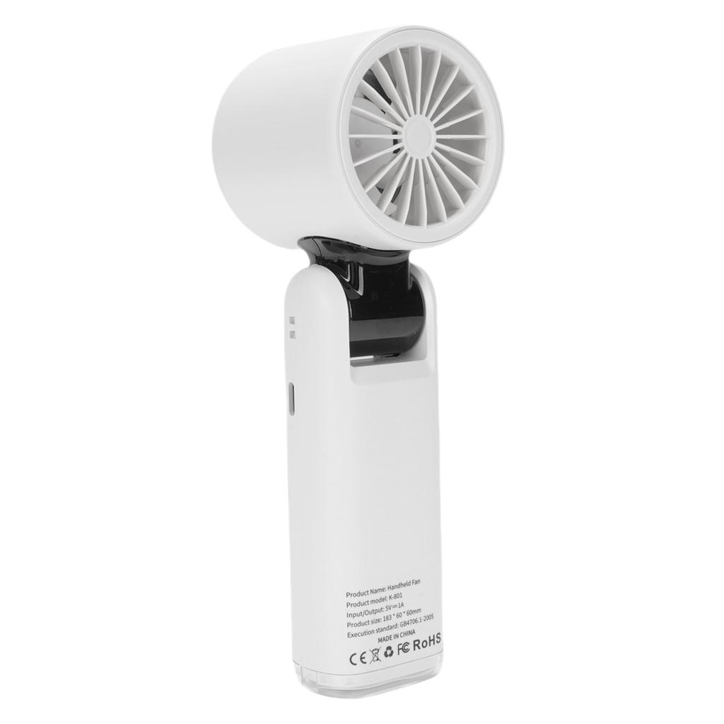 Portable Handheld Turbo Fan High Speed 100 Speeds Adjustable Foldable LED Display USB Rechargeable