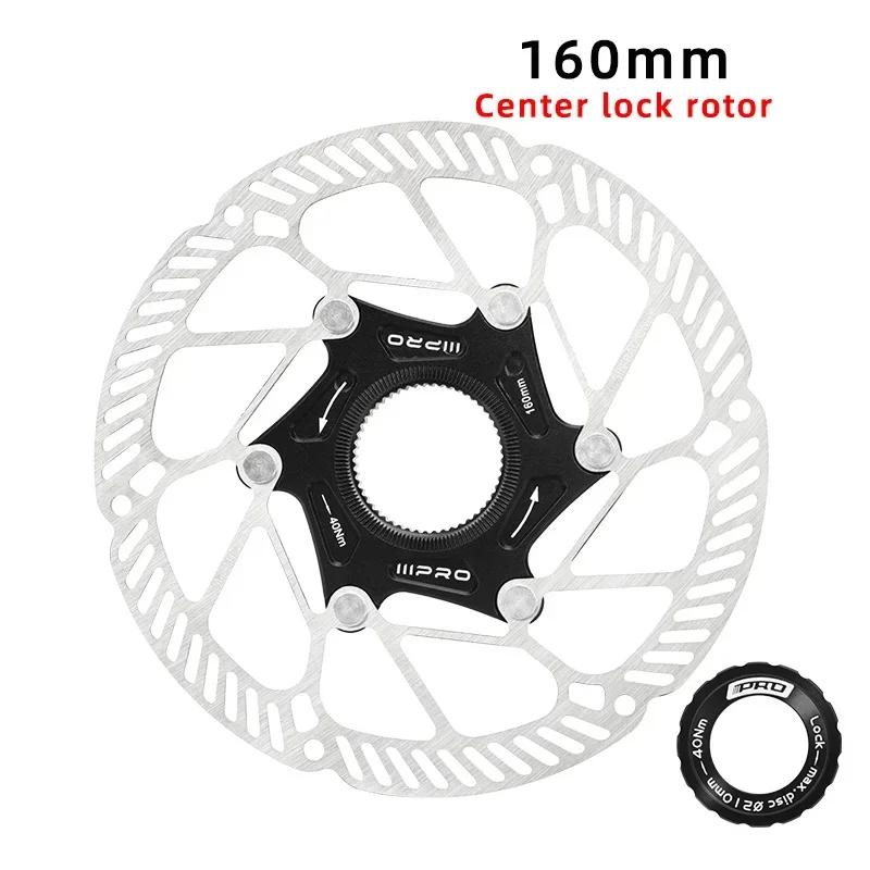 IIIPRO disc brake rotor Ultralight Center Lock Disc Brake Rotor 140/160mm 1.8mm Thickness Hollow Disc for Road /MTB Bikes Center lock 160mm