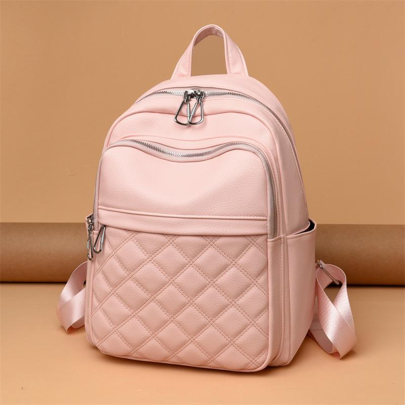 Backpack Women's New Spring and Summer Fashion Small Backpack Diamond Embroidered Thread Backpack Women