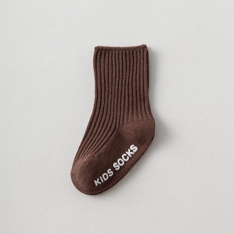 

Унисекс Детские Нескользящие Хлопковые Носки до Середины Икры на Все Сезоны L (3-5 years, Foot Length 13-15CM, No Adhesive)