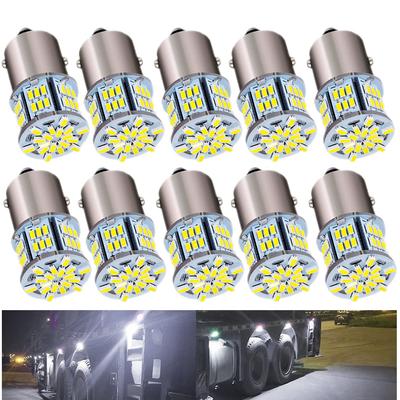 HooMoo 3014SMD 1156 S25 BA15S LED LED Car LED 54 High White (P21W G18) Bulb, Light, Lamp, SMD, Single, Universal, Brightness, 12V/24V, 6000-6500K,