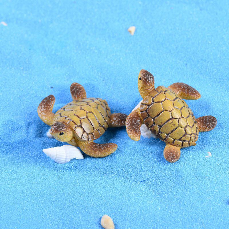 Sea Turtles Miniature Fairy Garden Home Houses Decoration Mini Craft Micro Landscaping Decor DIY