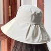 New Summer Eaves Sun Protection Hat Women's Solid Color Foldable Outdoor Fashion Versatile Sun Hat Casual Bucket Hat Tide