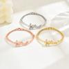 Jewelry Bracelet, Stylish And Elegant Alloy Flower Hollow Ladies Villa Bracelet Qixi Festival Gift