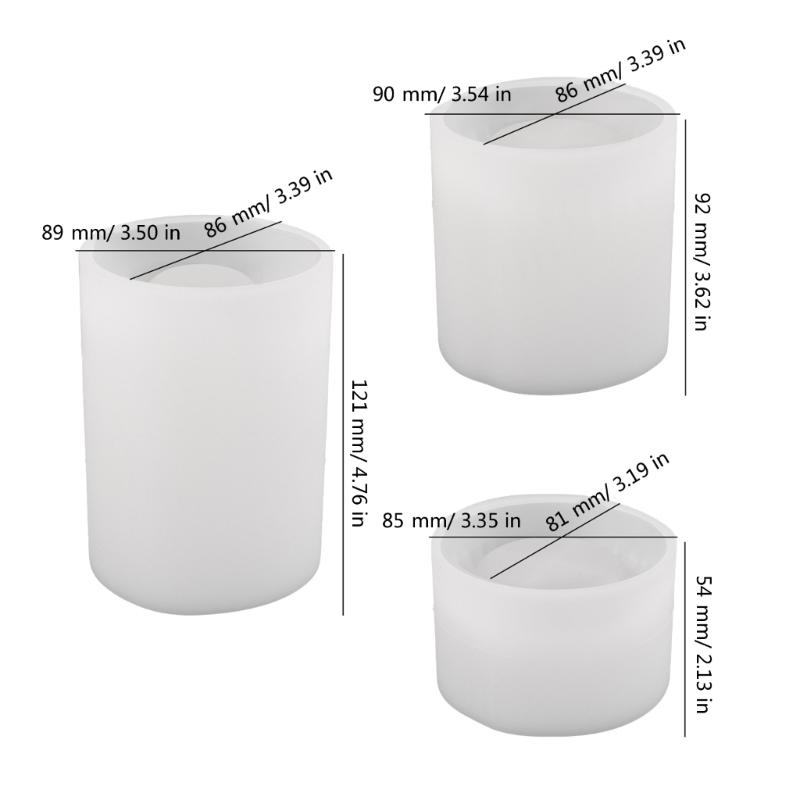 Gestreifte Zylinder Kerzenständerformen Zylinder Kerzenhalterformen zur Herstellung von Kerzenständern Teelichthaltern Raumdekorationen