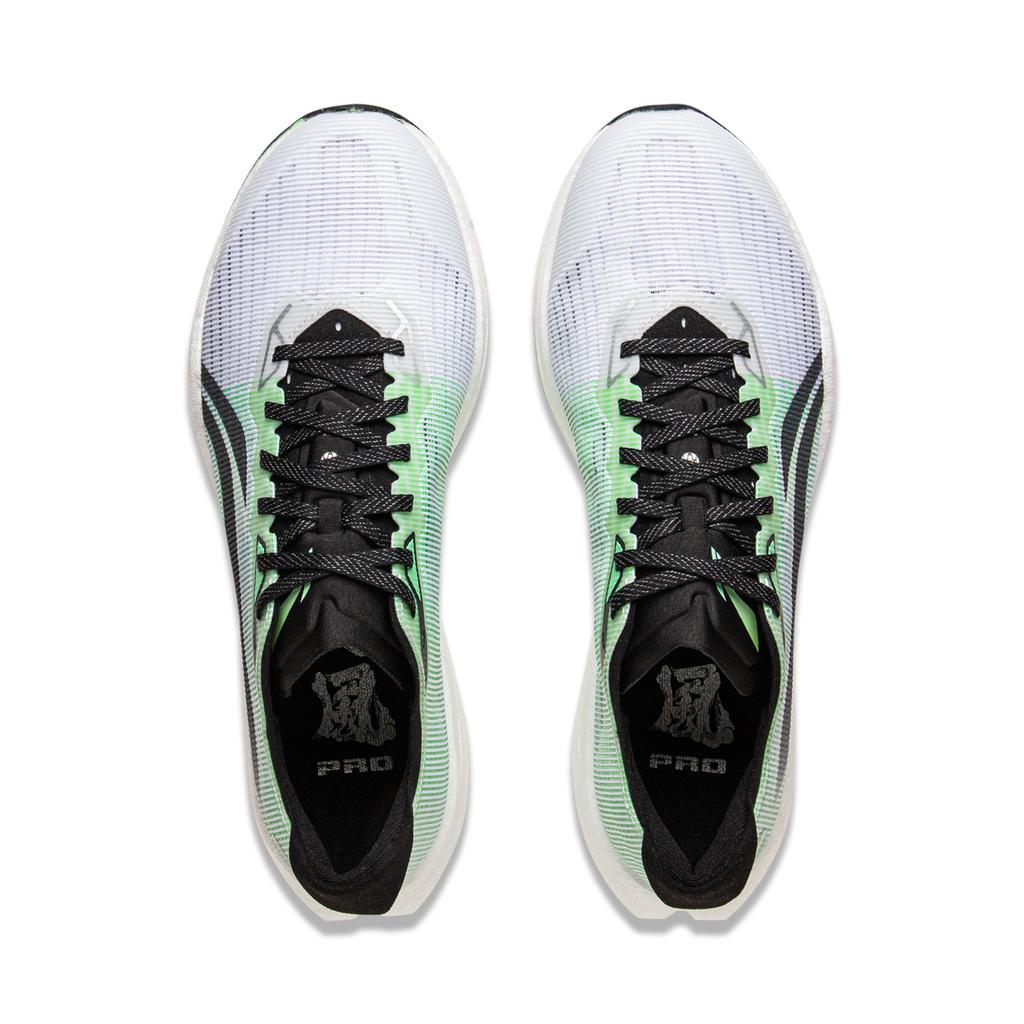 Li Ning Wind Chaser Pro Technology Full Palm Carbon Plate Professional Marathon Training Shoes Unisex Running Shoes White Green ARPV017-1