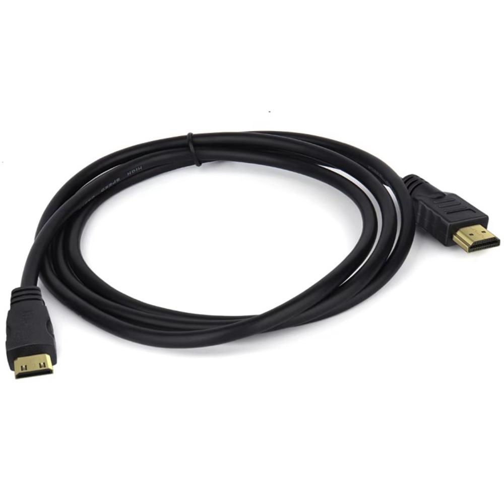 1.8m Mini HDMI to HDMI Cable High Definition 3D Support HDMI 1.4 Cord for Camera Laptop Projector