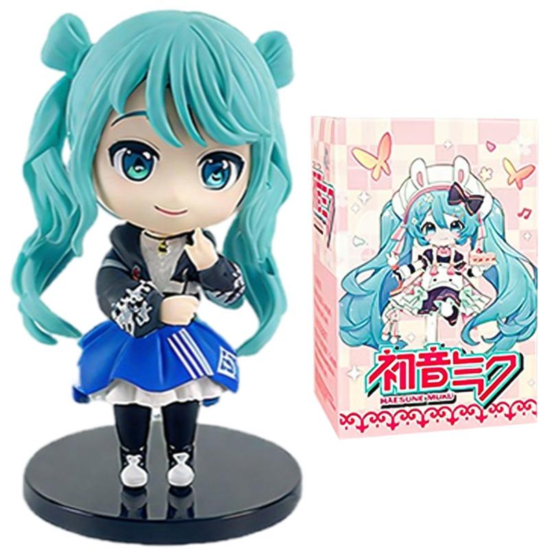 Chibi Hatsune Miku Blind Box Figure - Anime Vocaloid Collectible Model, Cute Desk Decor Surprise Gift for Fans