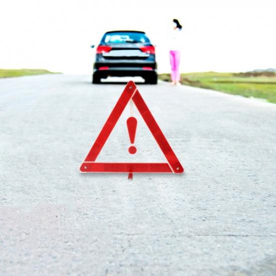 2pcs Auto Warning Sign Road Safety Kit Car Folding Triangle Safety Tripod