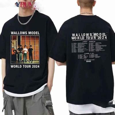 Wallows Model World Tour 2024 Shirt Band Fan Konzert T-Shirt Unisex T-Shirt