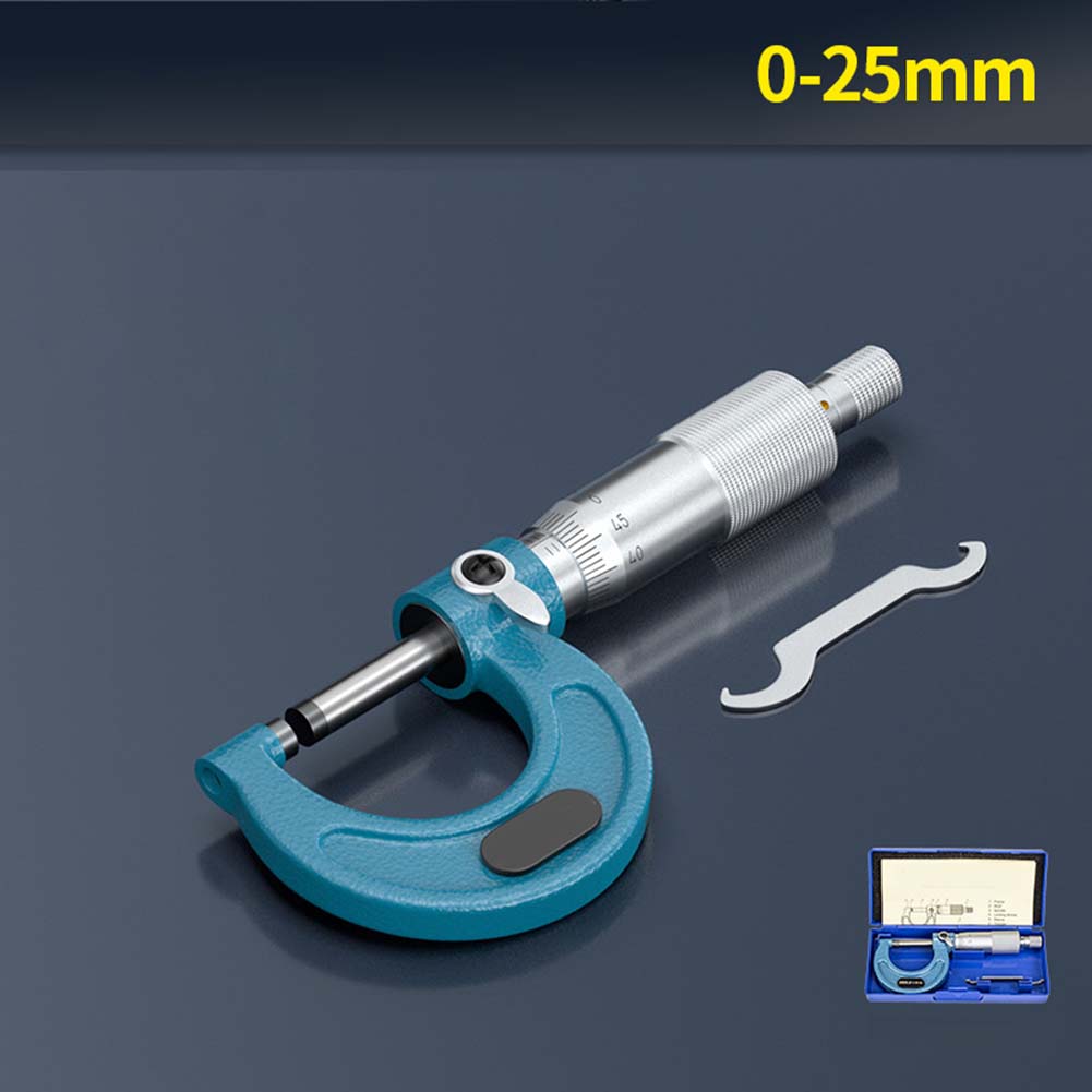 Außenmikrometer Werkzeug für Maschinisten 0,0001 Zoll Teilung 0-25mm 25-50mm 75-100mm für Präzise Messungen in Fabriken und Laboren