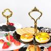 European-Style Three-Tier Cake and Pastry Stand for Weddings and Parties
