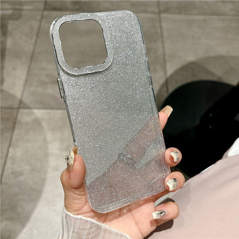 Luxury Glitter Lens iPhone 15 Pro Case – High-End Protective Cover for Apple 16/14/13 Pro.