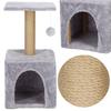 Arbre À Chat - Springos® - 62 Cm - Niche Intégrée - Jouet Suspendu - Poteau En Sisal
