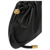 Versace Tag Borsa Brand Metal Logo Lambskin Clutch Mini Women clutch Black 1021699-1A13171-1B00V
