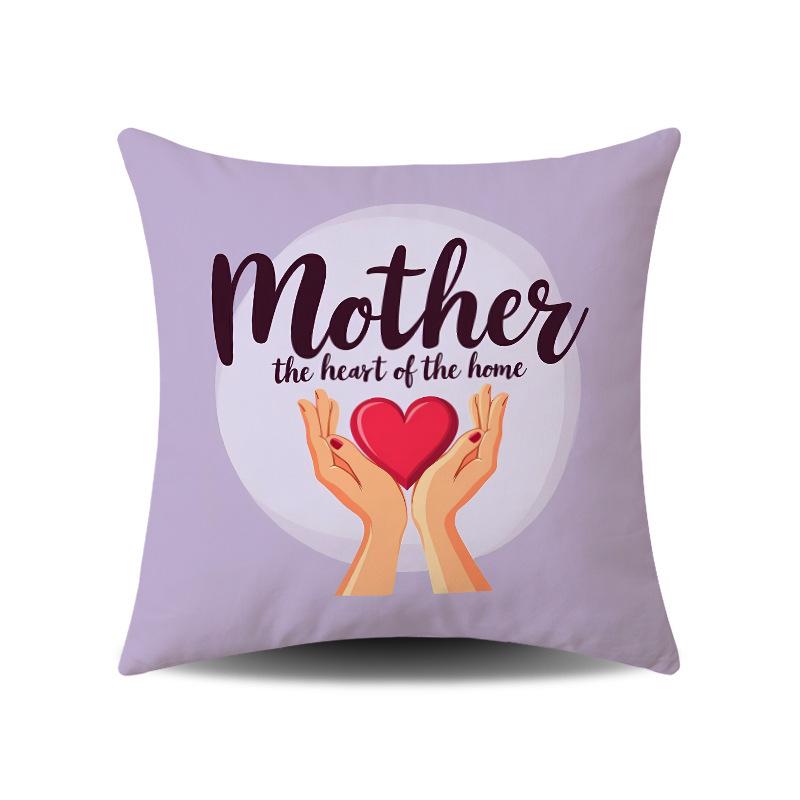 Mother's Day Festive Atmosphere Cushion Covers for Home and Sofa Decor