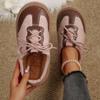 Fashion Warm Plush Thick Bottom Casual Shoes Women 2025 Winter Fashion Mix Color Flat Heel Mules Slippers Non Slip Outdoor Slippers