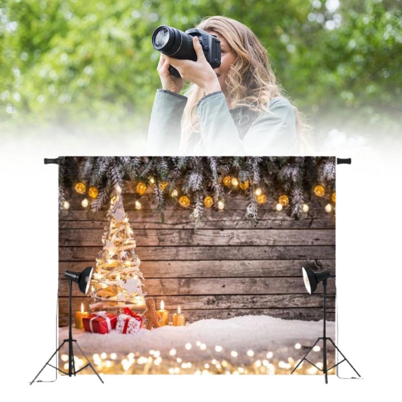Tree Christmas Wood Photography Background Studio Photo Prop Decoration Backdrop