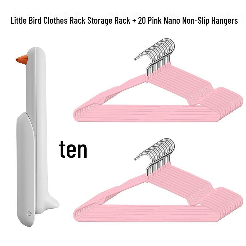 Punch-Free Wall-Mounted Clothes Drying Rack & Organizer