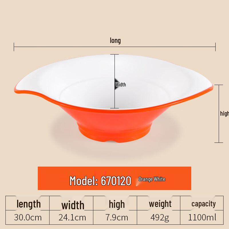 Cartoon Melamine Double-Handle Bowl