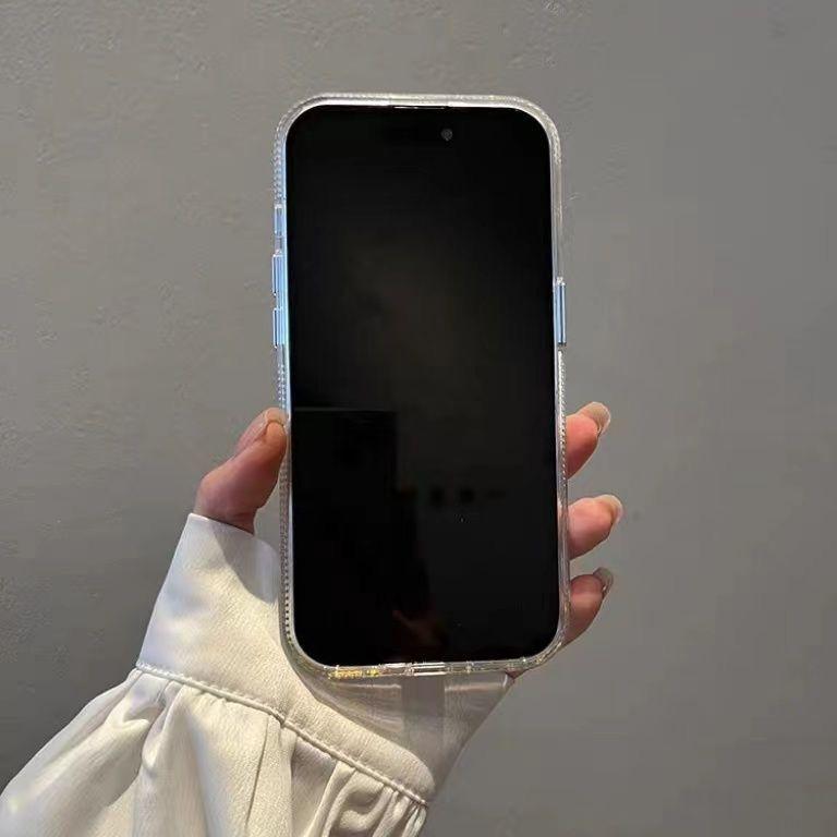 Kolorowe Pióra Etui na Telefon dla Apple iPhone15promax - Miękkie Silikonowe Odporne na Upadki Antypoślizgowe Etui na