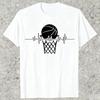 Basketball Heartbeat Design T-shirt