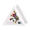 5/10/20Pcs Plastic Triangle Nail Tray Nail Art Rhinestone Glitter Box Plate Tray Holder Storage Container Manicure Tools