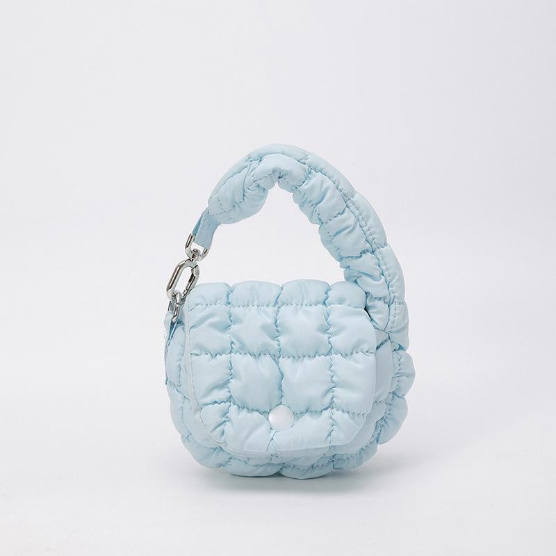 Trendy Pleated Cloud Handbag: Chic, Mini, Versatile Accessory Bag in Fashionable Korean Style