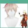 Kazuha Wig 45cm Stunning Synthetic Hair For Genshin Impact Cosplay Costume Parties