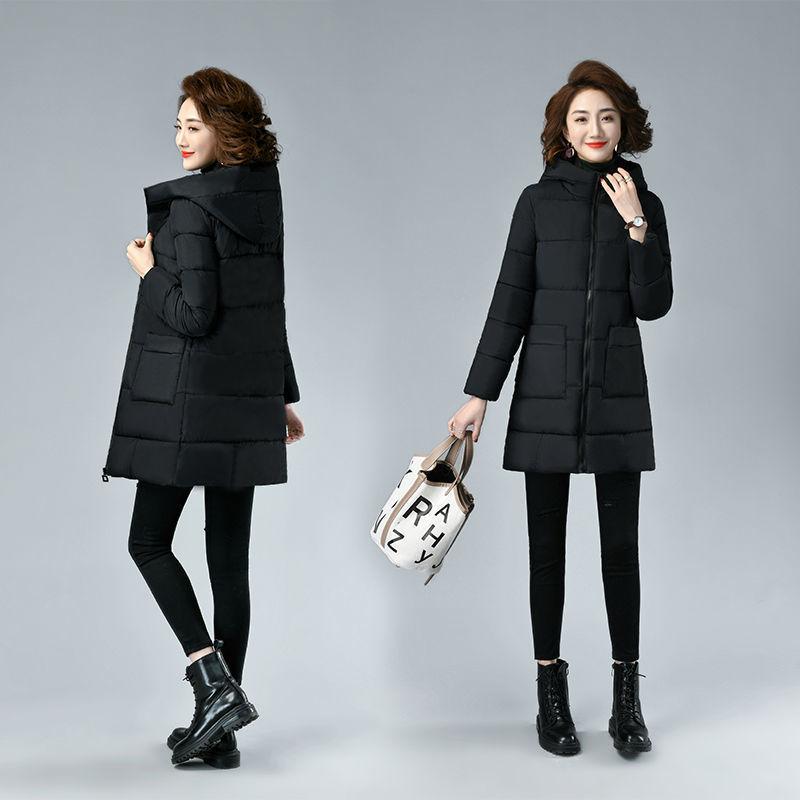 Vanntett Mote Casual Stor Størrelse Vinterjakke Dame Overfrakk Varm Damejakker Tykk Lang Damekåper Kvinnelig Varm Parkas