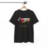 Radiohead Shirt Vintage Cow Rainbow Graphic Art Rock Unisex Heavy Cotton Tee