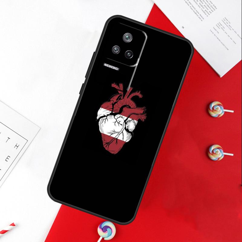 Lettland Flagge Hülle Für Xiaomi 14 Ultra 15 13 11T 12T 13T 14T Pro POCO X7 Pro X3 X5 X6 M6 F5 F6 Pro Hülle