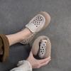 Fashion GKTINOO 2025 Spring/Summer New Hollow-out Breathable Flats Genuine Leather Comfortable Loafers Retro Versatile Women's Shoes