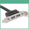 Panel Back 30 Usb 2ports To Motherboard 20pin Header Connector With Pci Slot