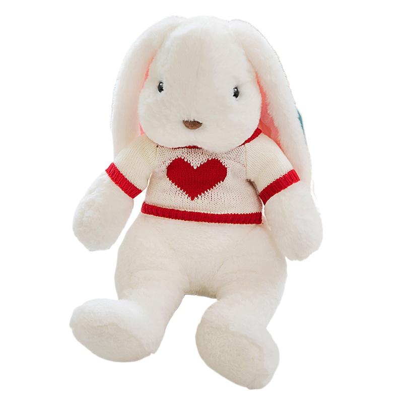 Kawaii Long Ear Rabbit Soft Plush Toys Sleeping Cute Bunny Cartoon Stuffed Animal Dolls Girls Baby Appease Pillow Birthday Gift
