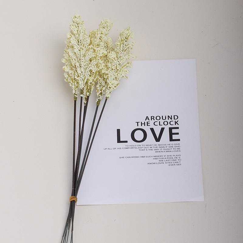 12 STÜCKE Multi Farbige Simulierte Getreideähren Ländliche Dekoration Ornamente Vase Gefälschte Blumen Hochzeitsstrauß Simulierte Blume Vase Dekor