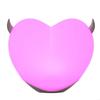 KX4B Heart Shaped Silicone Light Night Lights for Kids Girls Boys with for Touch Led Lamp Home Bedroom Dormitory Lamps