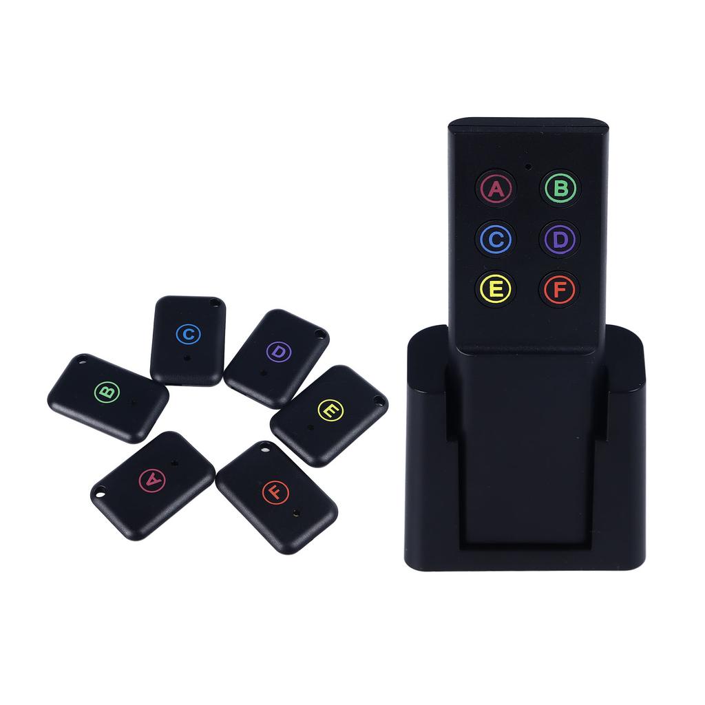 Key Finder 1 Transmitter 6 Receivers 433.92mhz Wireless Long Range 75 To 80dB High Volume Beep