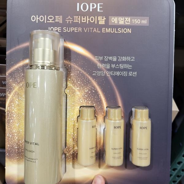 

IOPE Super Vital Emulsion 150 мл + 18 мл x 3 шт. Корейская косметическая косметика
